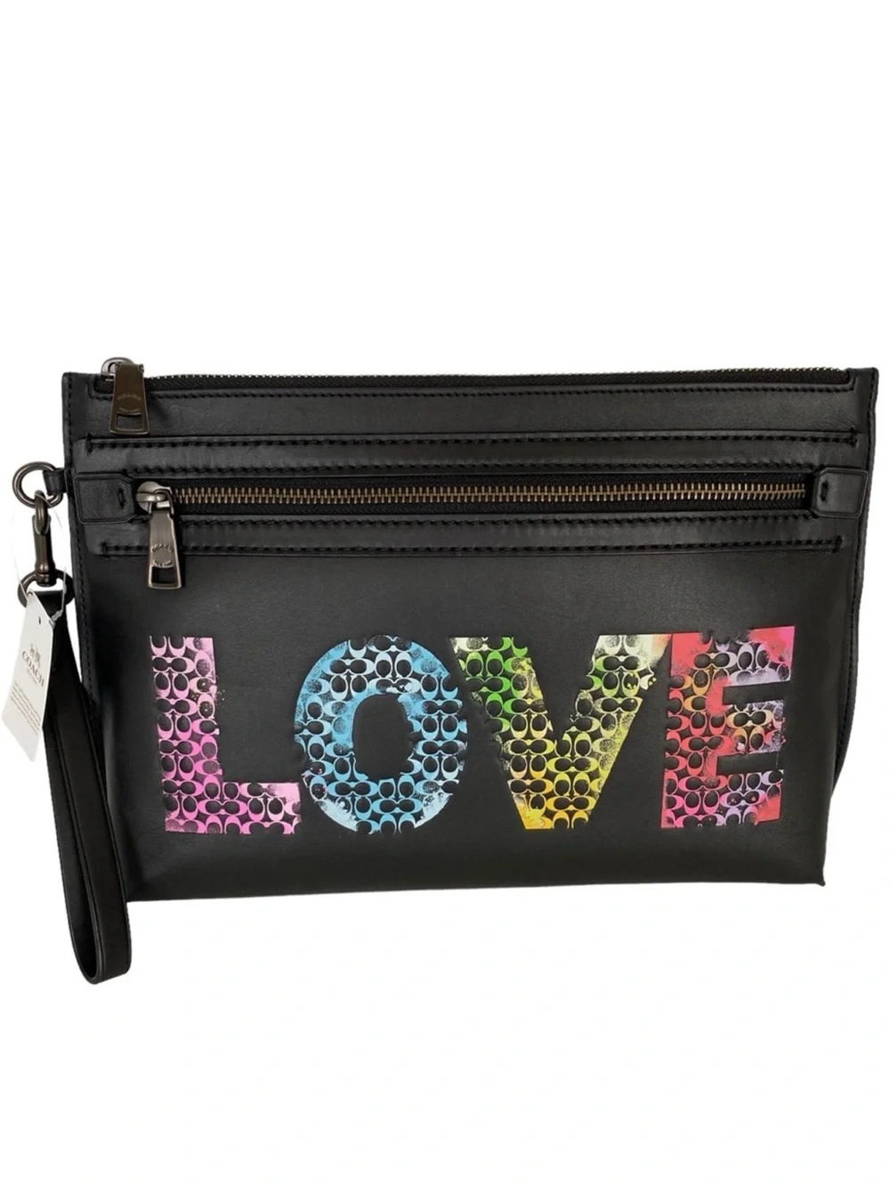 Coach Love Academy Leather Clutch by Jason Naylor